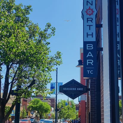 North Bar TC exterior sign at an NSI-owned hospitality venue